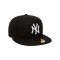 New Era NY Yankees MLB Basic Fitted Cap Schwarz - schwarz