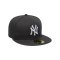 New Era NY Yankees MLB Fittet Cap Grau Weiss - grau