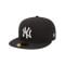 New Era NY Yankees MLB Fittet Cap Grau Weiss - grau