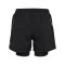Newline Fast 2in1 Zip Pocket Short Damen Schwarz F2001 - schwarz