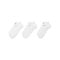 Nike 3er Pack Socken Füsslinge Sneaker F101 - weiss