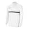 Nike Academy 21 Drill Top Weiss Schwarz F100 - weiss