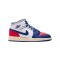 Nike Air Jordan 1 Mid Kids Weiß F102 - weiss