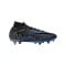Nike Air Zoom Mercurial Superfly IX Elite SG-Pro AC Shadow Schwarz Silber Blau F040 - schwarz