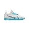 Nike Jr Air Zoom Mercurial Vapor XV Academy TF Blast Kids Weiss Blau Pink F146 - weiss