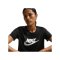 Nike Essentails Logo T-Shirt Damen Schwarz F010 - schwarz