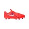 Nike Jr Phantom GX II Academy FG/MG Erling Haaland Kids Rot Weiss F600 - rot