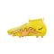 Nike Jr Air Zoom Mercurial Superfly IX Academy FG/MG Kids Lucent Gelb Rosa F780 - gelb