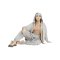 Nike Phoenix Fleece Oversized Jacke Damen Grau F063 - grau