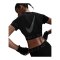 Nike Pro Cropped Graphic T-Shirt Damen Schwarz F010 - schwarz
