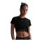 Nike Pro Cropped Graphic T-Shirt Damen Schwarz F010 - schwarz