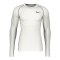 Nike Pro Longsleeve Weiss Schwarz F100 - weiss