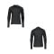 Nike Pro Warm Mock Sweatshirt Schwarz Weiss F010 - schwarz