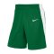 Nike Team Basketball Stock Short Grün Weiss F302 - gruen