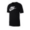 Nike Icon Futura T-Shirt Schwarz Weiss F010 - schwarz