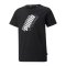 PUMA Power Logo T-Shirt Kids Schwarz F01 - schwarz