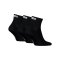 PUMA Quarter Plain 3P Socken Schwarz F200 - schwarz