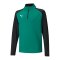 PUMA teamLIGA HalfZip Sweatshirt Grün Schwarz F05 - gruen