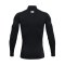 Under Armour Baselayer ColdGear Comp Mock T-Shirt Schwarz F001 - schwarz