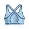 Under Armour Crossback Mid Sport-BH Damen F490 - blau