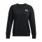 Under Armour Ess Fleece Sweatshirt Damen Schwarz - schwarz