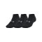Under Armour Ess Low Cut 3er Pack Socken Schwarz - schwarz