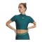 Under Armour HeatGear Crop Mock Damen Grün F338 - gruen