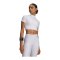 Under Armour HeatGear Crop Mock Damen Weiß F100 - weiss