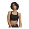 Under Armour HeatGear High Sport-BH Damen Schwarz F008 - schwarz