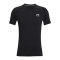 Under Armour HG Fitted T-Shirt Schwarz F001 - schwarz