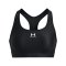 Under Armour HG Mid Padless Sport-BH Damen F002 - schwarz