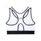Under Armour Mid Keyhole Graphic Sport-BH F100 - weiss