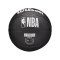 Wilson NBA TEAM TRIBUTE MINI MIL BUCKS Indoorball Schwarz - schwarz