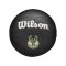 Wilson NBA TEAM TRIBUTE MINI MIL BUCKS Indoorball Schwarz - schwarz