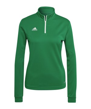 adidas-entrada-22-halfzip-sweatshirt-damen-gruen-hi2131-teamsport_front.png