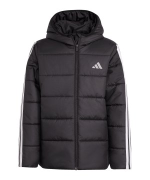 adidas-ess-3-stripes-padded-jacke-kids-schwarz-jl7402-fussballtextilien_front.png