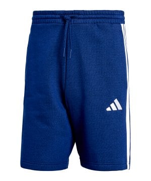 adidas-essentials-three-stripes-fleece-short-blau-je8866-fussballtextilien_front.png