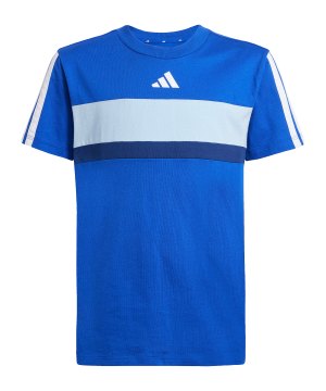 adidas-essentials-tiberio-3s-t-shirt-k-blau-jc7470-fussballtextilien_front.png