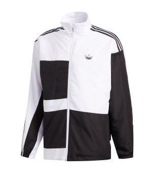 adidas Jacke Fleece Lined ID WND WeißSchwarz adidas Jacke Fleece Lined ID WND WeißSchwarz