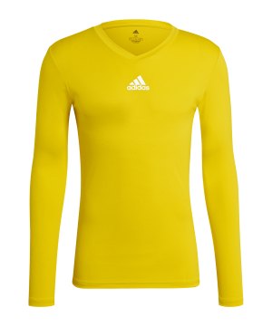 adidas-team-base-top-langarm-gelb-gn7506-underwear_front.png