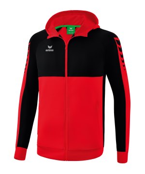 erima-six-wings-kapuzenjacke-rot-schwarz-1032253-teamsport_front.png