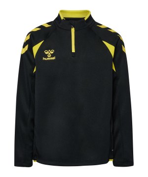 hummel-core-2-0-half-zip-top-kids-schwarz-f5138-230833-indoor_front.png