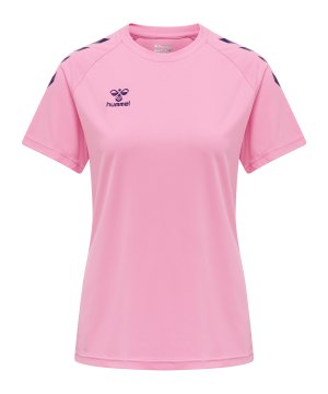 hummel-hmlcore-xk-poly-t-shirt-damen-rosa-f3257-211944-teamsport_front.png
