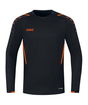 jako-challenge-sweatshirt-schwarz-orange-f807-8821-teamsport_front.png