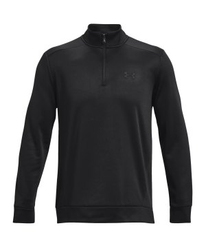 under-armour-fleece-1-4zip-sweatshirt-schwarz-f001-1373358-fussballtextilien_front.png