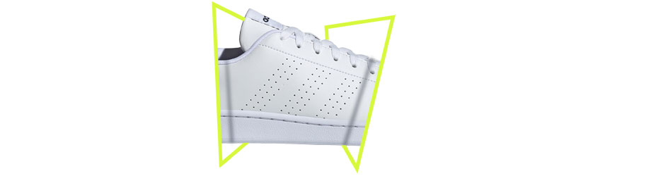 Detailansicht auf die seitlichen Belüftungsperforierungen im Material, die die adidas 3-Stripes ersetzen