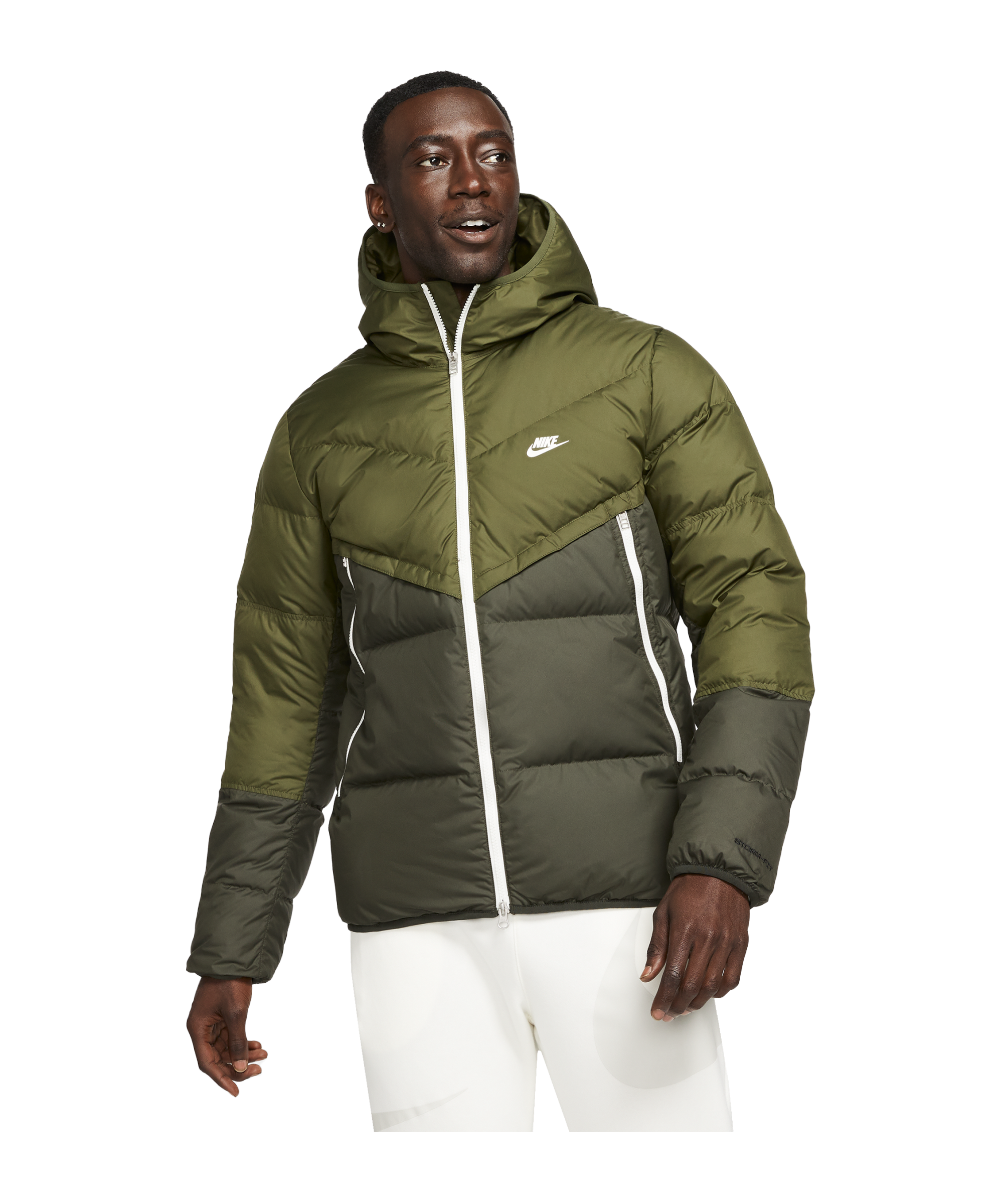 nike winterjacke grün