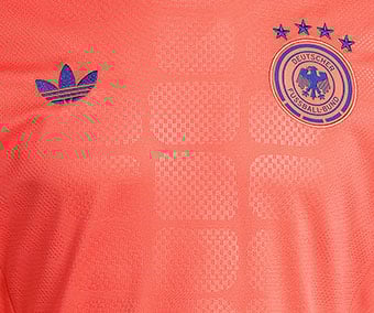 Pattern knitted directly into fabric