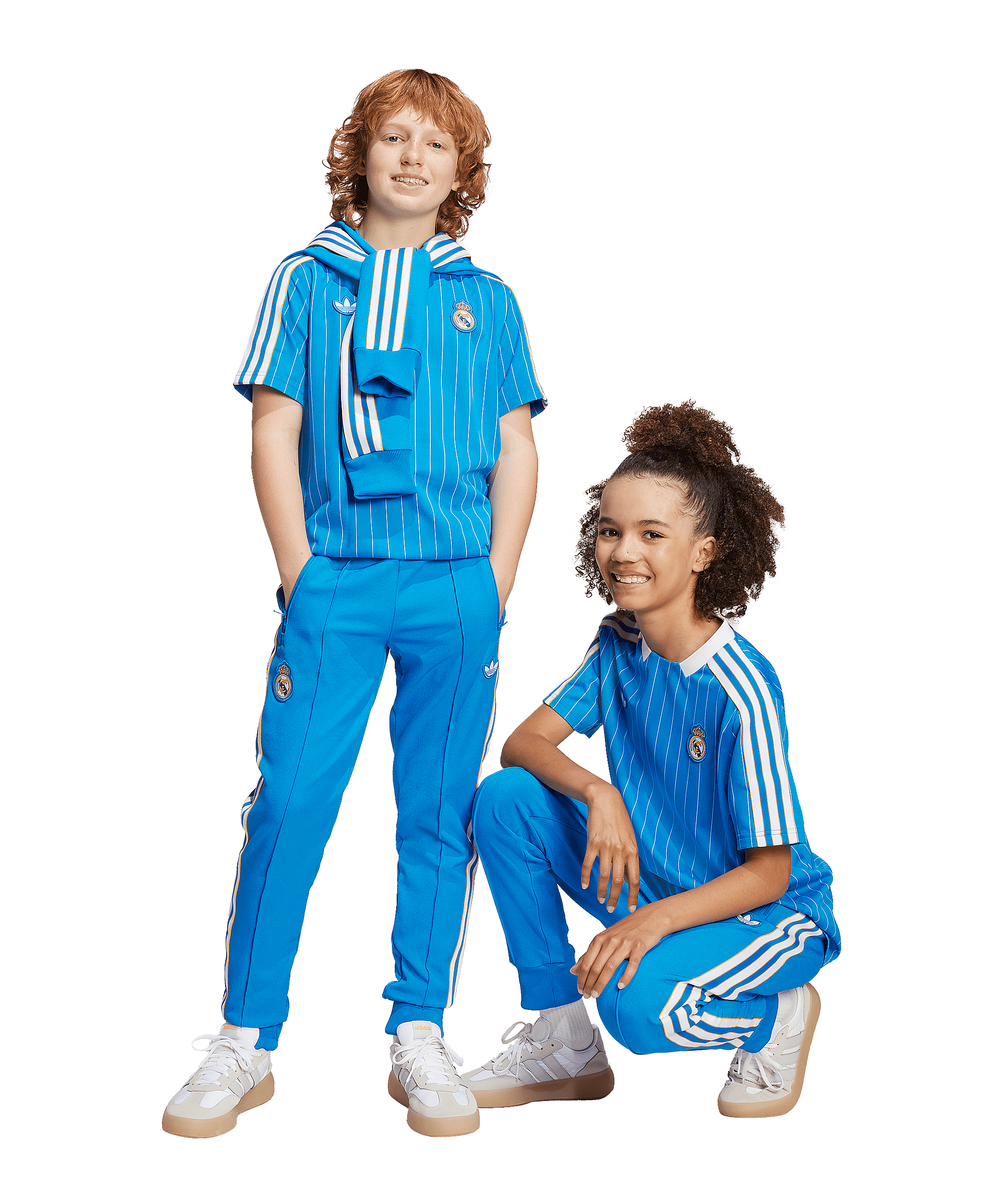 adidas Real Madrid Icon Track Hose Kids Blau - blau