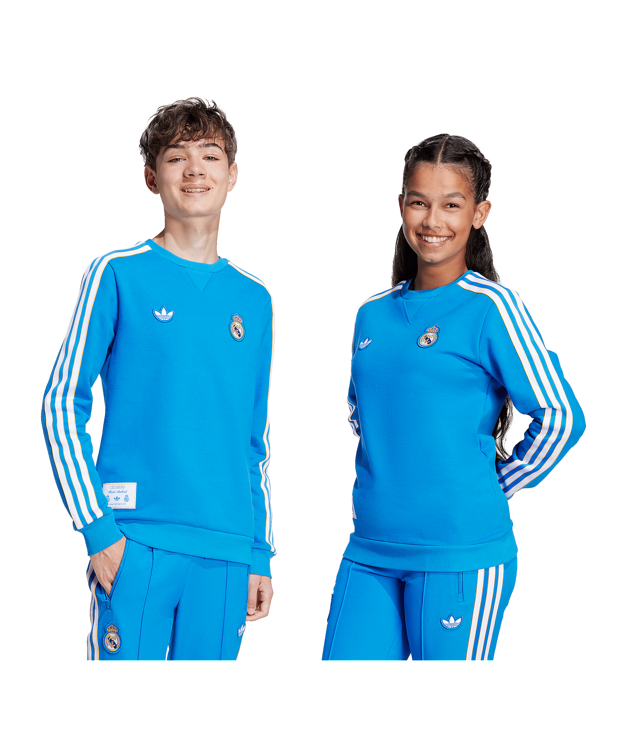 adidas Real Madrid Icon Sweatshirt Kids Blau - blau